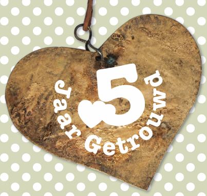 5 jaar getrouwd - feeste & cadeau inspiratie voor een 5 jarig huwelijk