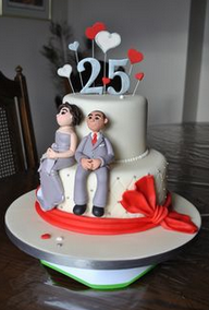 versiering 50 jaar getrouwd taart